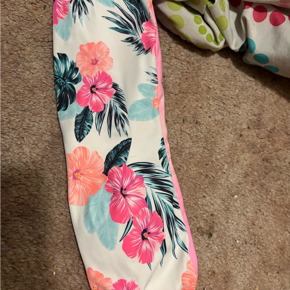 Ardene Floral Swimwear - Pink and Blue